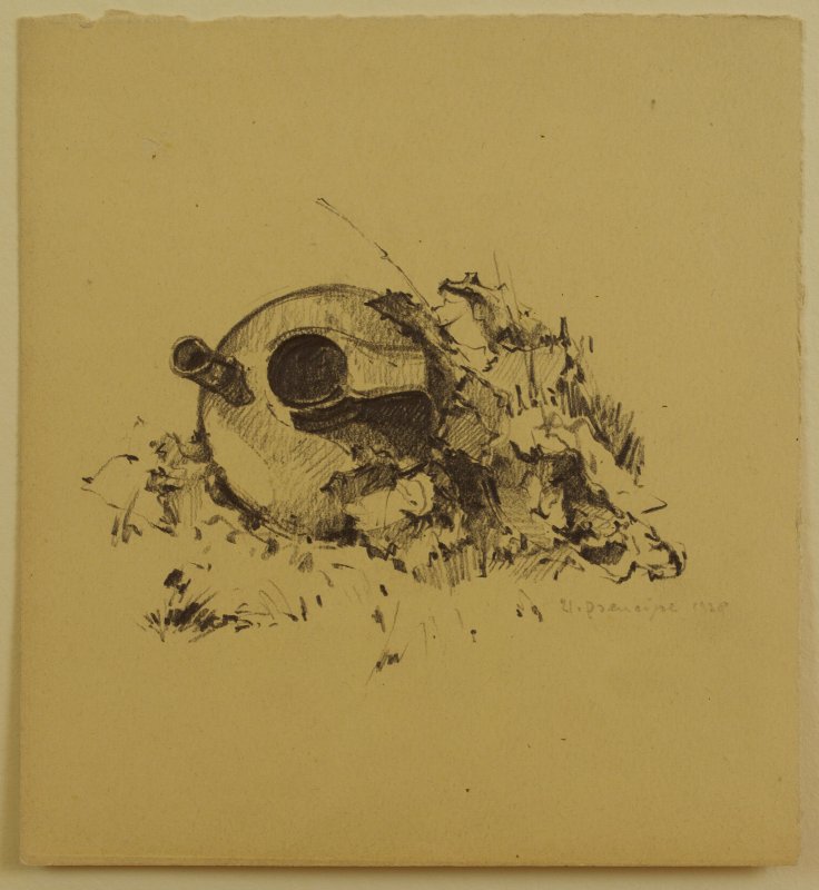 1938 - Panorama di Orvieto (studio per l'anfora)